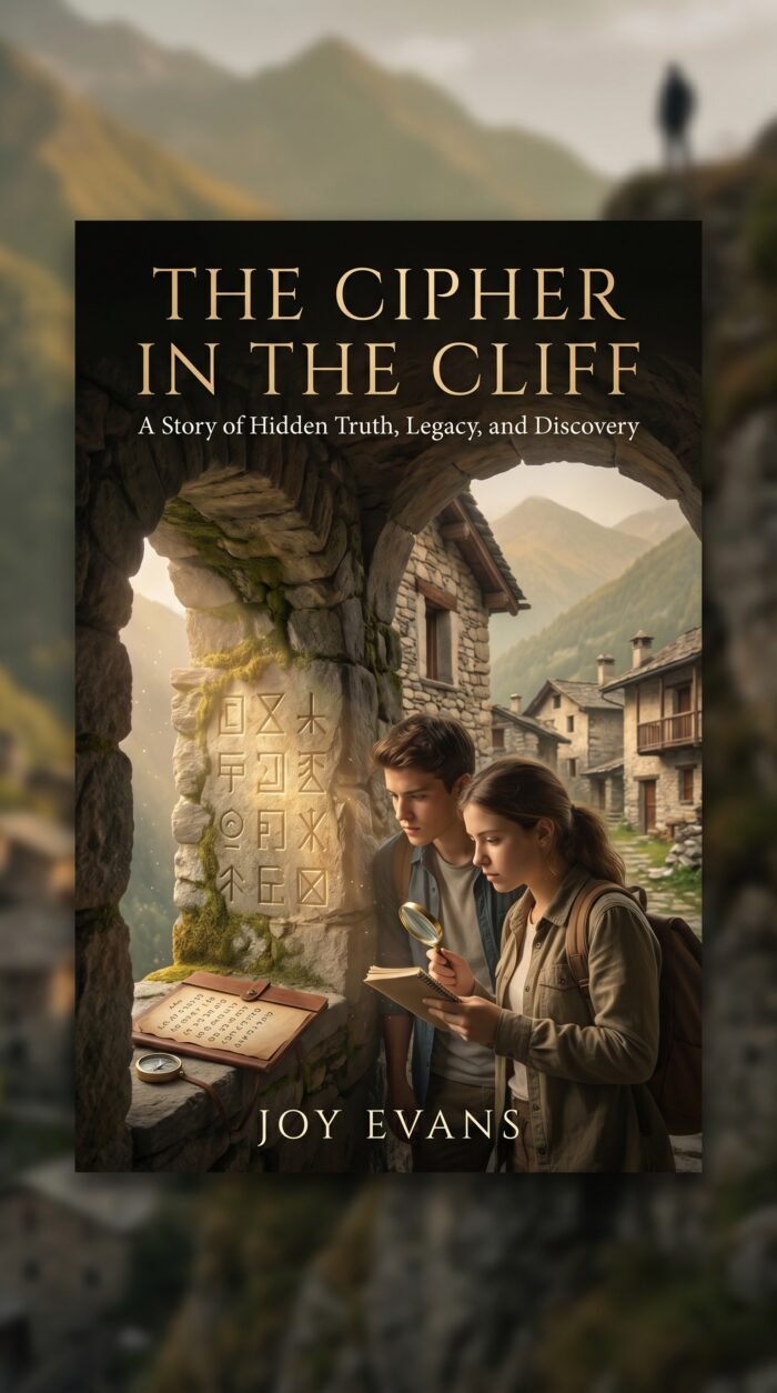 BOOK COVER (15) The Cipher in the Cliff: A Middle Grade Adventure Mystery of Hidden Codes, Lost Heritage, and Ancient Secrets